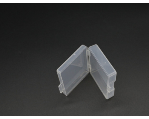 Органайзер пластиковий з відкидною кришкою 54х40х16 мм прозорий