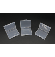 Органайзер пластиковий з відкидною кришкою 54х40х16 мм прозорий