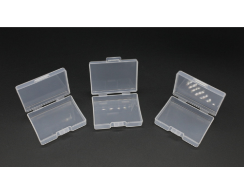 Органайзер пластиковий з відкидною кришкою 54х40х16 мм прозорий