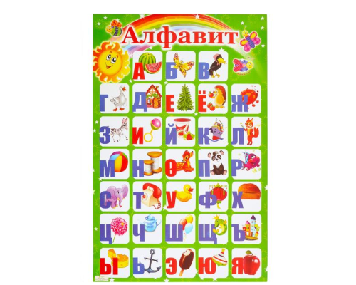 Плакат "Алфавіт РОСІЙСЬКИЙ"
