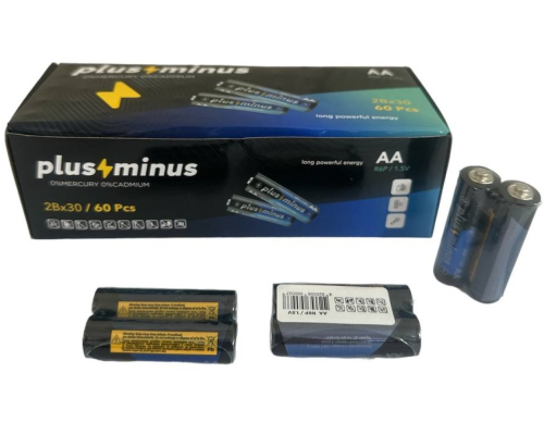 Батарейка LR06 AA Plus minus ALKALINE 1шт 01868