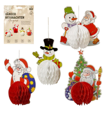 Паперові прикраси 4шт Новорічні історії CG-4