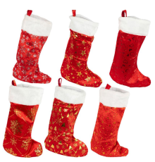 Чобіток для подарунків блискучий 6241-9