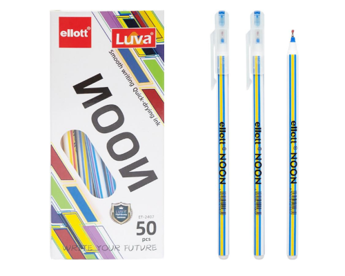 Ручка кулькова "Noon" "Ellott" ET2407-50 синя
