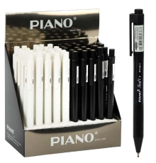 Ручка масляна PIANO автоматична PT-015 синя