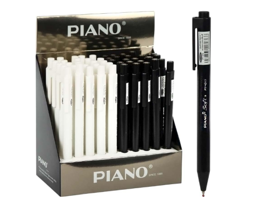 Ручка масляна PIANO автоматична PT-015 синя