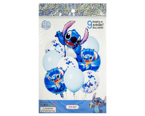 Набір повітряних куль 9шт для фотозони 1404-70/ZTZ-027