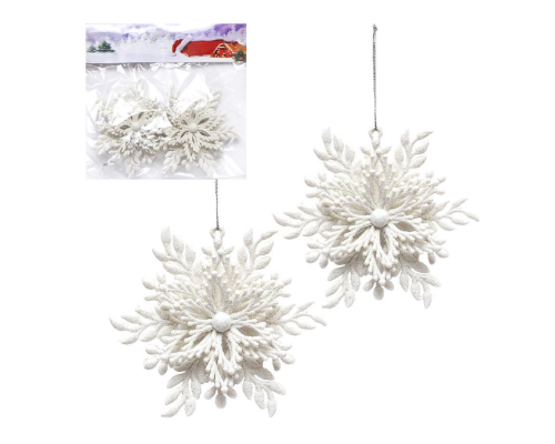 Набір ялинкових прикрас 2шт 12*12см HL22-23