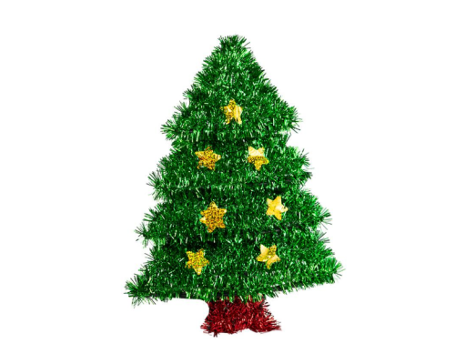 Прикраса з дощику 35×27×5 см "Ялинка" 6033-3