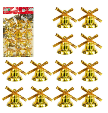 "Дзвоник" мал. з бантиком 12шт пластик ААА23001