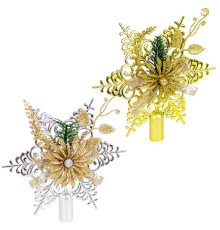 Верхівка "Сніжинка" 19,5 * 19,5 см з декором CHH23011