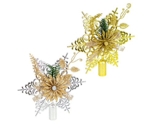 Верхівка "Сніжинка" 19,5 * 19,5 см з декором CHH23011