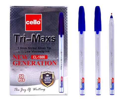 Ручка масляна "Tri-Maxs" Cello CL1806-50 синя