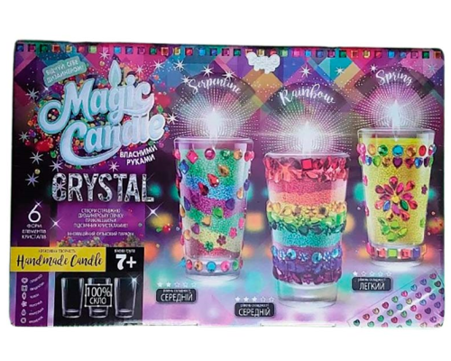 Комплект креативної творчості MAGIC CANDLE CRYSTAL парафінові свічки з кристалами 7320