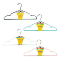 Набір вішалок металевих з силіконовим покриттям 10 штук 40*20см X2-259/7101-26G