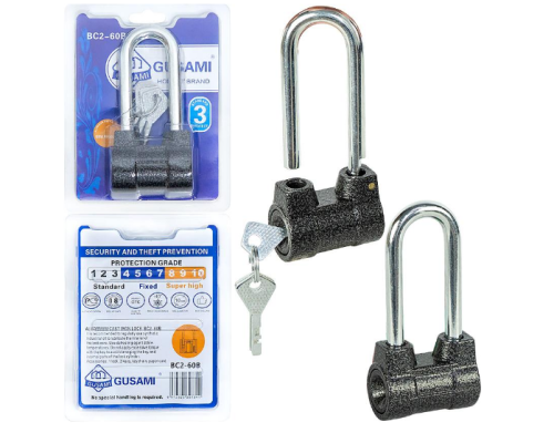 Замок навісний "Довгий" 60мм X2-67/BC2-60B