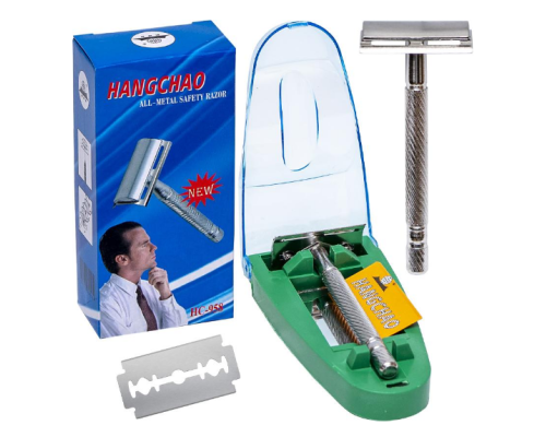 Станок для гоління у футлярі з дзеркалом, Т-подібний  9,5см  958