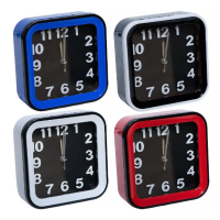 Настільний годинник - будильник 13*13*4,5см 812