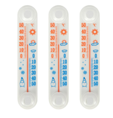 Термометр віконний на липучці 21*4см CH 3000 OPP