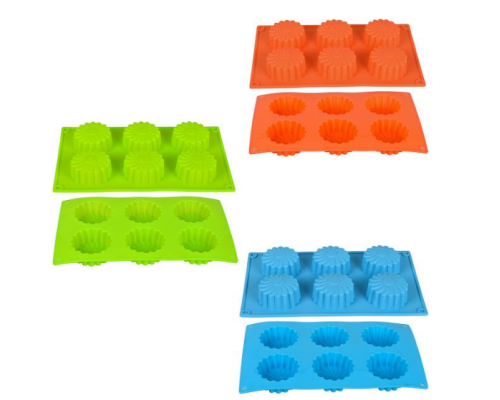 Форма силіконова "Ромашки" 6шт 27*16,5*2,5см X3-127