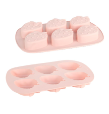 Форма силіконова «Полунички» 6шт на планшеті 26*17,5*2,5см FY-0817