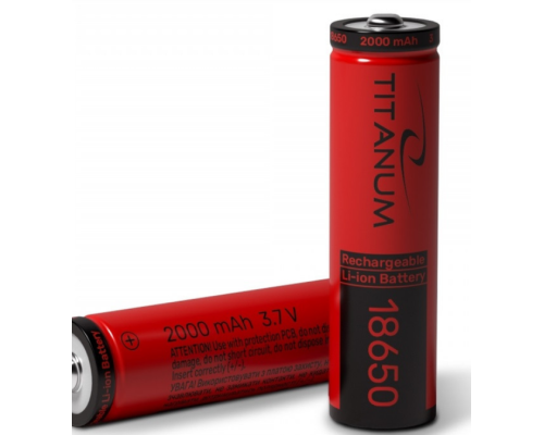 Акумулятор TITANUM Li-ion 18650 (без захисту) 2000mAh