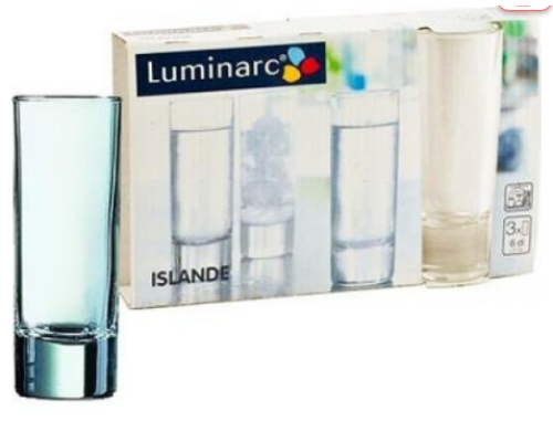 Набір стопок 60мл - 3шт E5095 «Luminarc» Islande