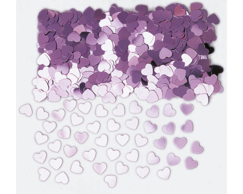 Рожеві блискітки-сердечка Confetti 14г