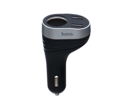 Автомобільний Зарядний Пристрій Hoco Z29 Regal Digital Display Cigarette Lighter 2USB (Чорний)