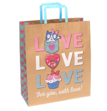 Пакет паперовий КРАФТ білий  32х15х38см KGB 323815-33