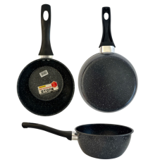 Сковорідка глибока залізна 16см