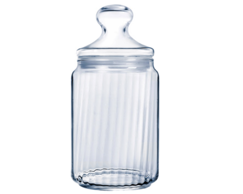 V9605 Ємність для сипучих з кришкою 1л «Luminarc» Club Striped