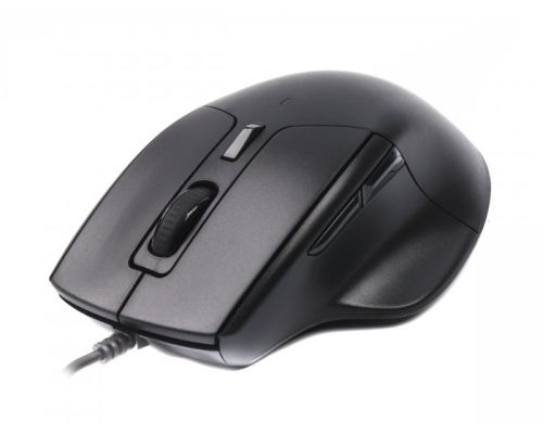Миша дротова Mc-6B01, оптична, ергономічна, 6 кнопок, 2000. DPI, USB, чорна