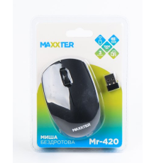 Мишка бездротова Maxxter Mr-420, чорного кольору