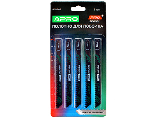 Полотно для лобзика (дерево) 100/75 мм 3мм-8швидкий прямий T111C PRO (APRO PRO) (5шт)830605