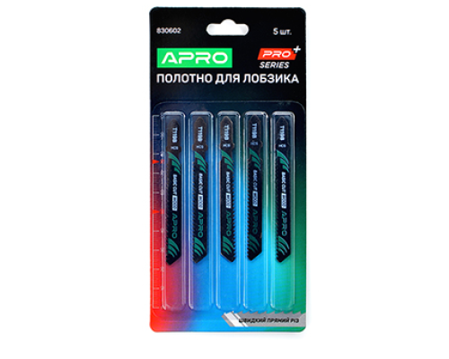 Полотно для лобзика (дерево) 76/50 мм 2 мм-12TPI швидкий прямий T119B PRO  (APRO PRO) (пач - 5шт)