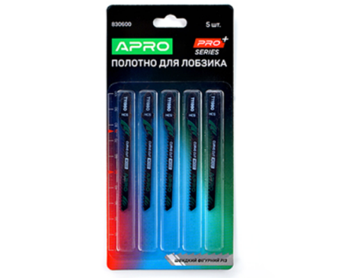 Полотно для лобзика (дерево) 76/50 мм 2 мм-12TPI швидкий фігурний T119BO PRO  (APRO PRO) (пач - 5шт)