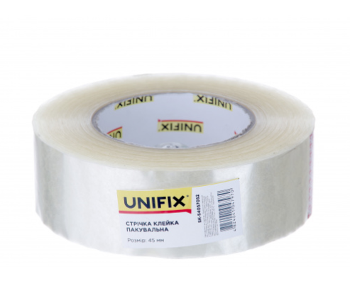 Стрічка клейка пакувальна 38мкм 45мм 750м (UNIFIX) 54057052 (6)