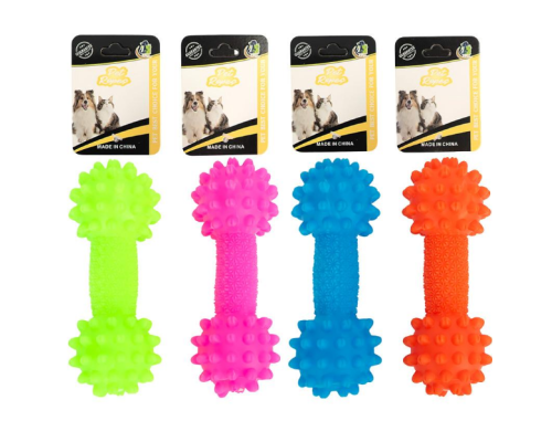 Іграшка гумова - Гантель з шипами для домашніх улюленців