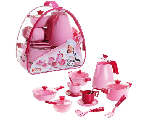 Cooking Set Набір посуду (23pcs) рожевий