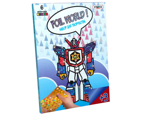 Картинка з фольги Foil World 700-6 "Робот", в кор-ці 30см-22см-1см