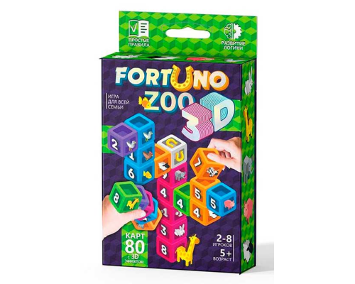 Настільна розвиваюча гра "Fortuno ZOO 3D"