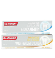 COOLBRIGHT ЗУБНА ПАСТА 100 МЛ. ПРОФЕСІЙНИЙ БІОКАЛЬЦІЙ INNOVATIVE SAVE & CARE (арт.)