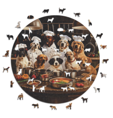 Дерев'яні Пазли Собаки-шеф-кухарі 200 дет. 25*25см