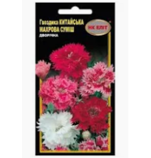 Насіння Квіти Гвоздика Китайська суміш махрова 0,2г.