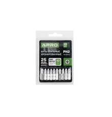 51107/309105 Бита APRO PH2*25мм хром 10шт/уп (APRO)