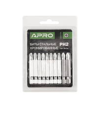 51110/309133 Бита APRO PH1*50мм хром 10шт/уп (APRO)