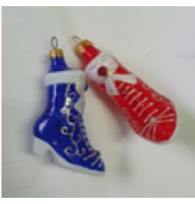 Скляна іграшка 1170 Чобіток жіночий