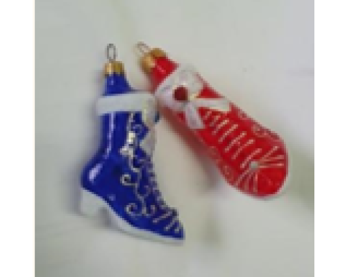 Скляна іграшка 1170 Чобіток жіночий
