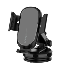 Автомобільний Зарядний Пристрій - Автотримач LDNIO MW21-1 Wireless 15W (Чорний)